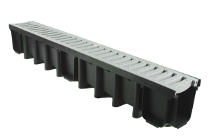 Žlab vysoký PP 131x1000x148 s šedou mříž. do 12,5 t PVC B125